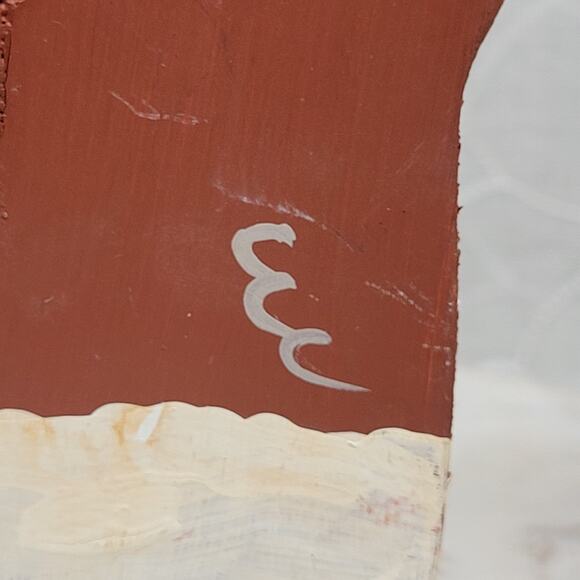 VINTAGE Wooden Carved Santa Claus Figure‎ 10" Handpainted Christmas Folk Art - Picture 10 of 12